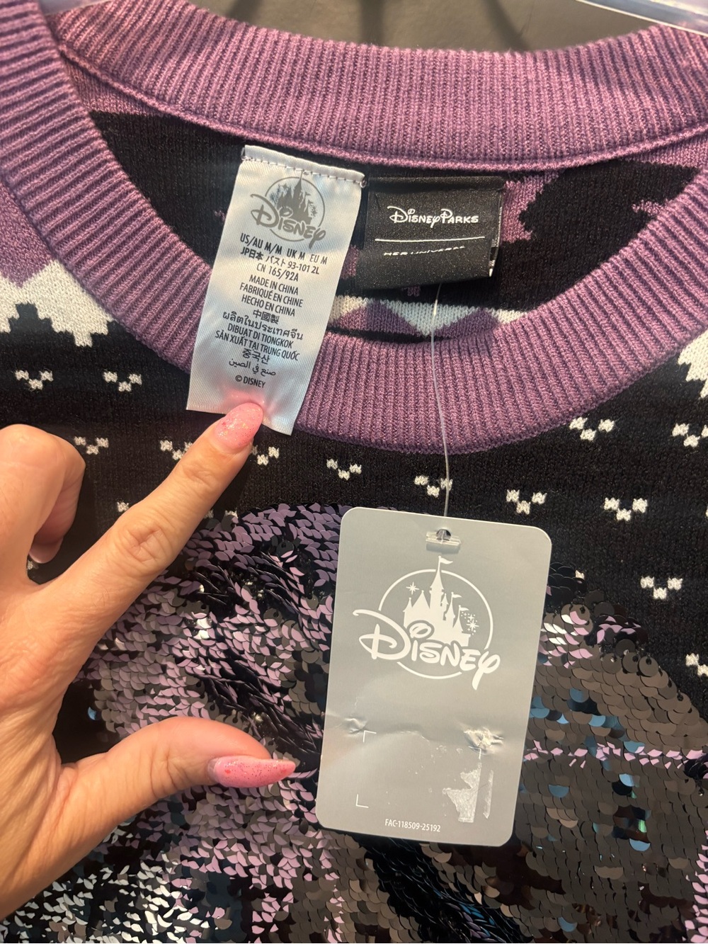 Disney Her Universe Hatbox Ghost Sweater The Haunted Mansion Womens Medium NWT - Picture 4 of 7